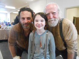 Andrew Lincoln, Scott Wilson, and Kennedy Brice in The Walking Dead (2010)