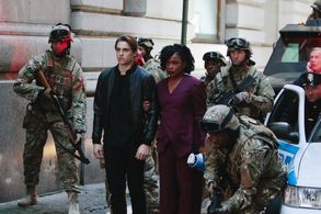 Aunjanue Ellis-Taylor, Derek Klena, and Benjamin Jones in Quantico (2015)