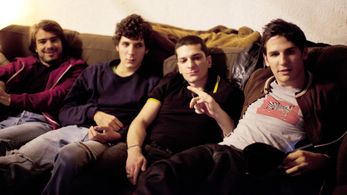 Roman Kolinka, Vincent Lacoste, Ugo Bienvenu, and Félix de Givry in Eden (2014)