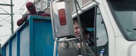 Ryan Reynolds and Darcey Johnson in Deadpool (2016)