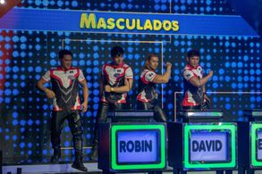 David Karell, Robin Robell, Orlando Sol, and Eric Mofar in Family Feud Philippines (2022)