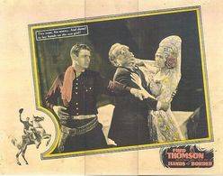 William Courtright, Bess Flowers, Fred Thomson, and Silver King the Horse in Hands Across the Border (1926)