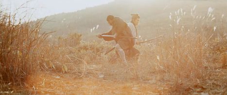 Shintarô Katsu and Etsushi Takahashi in Zatoichi at Large (1972)