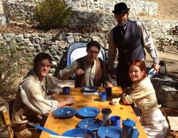 Oliver Rayon, Bart Voitila, Ashley Hayes, and Randy Jay Burrell in Doc Holliday's Revenge (2014)