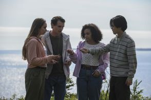 Still of Nicole James, Nick Dolan, Sabrina Saudin and Andre Dae Kim in Locke and Key (2020)