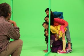 Paul Lazarus directs a Moshi Monster Bobble Bots commercial.