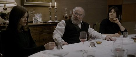 Liza Sadovy, Nicholas Woodeson, and Rachel McAdams in Disobedience (2017)