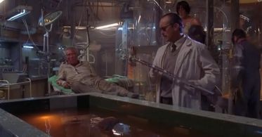 Jeffrey Combs and Hunter Tylo in SharkMan (2005)