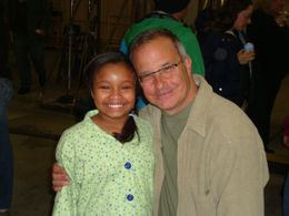 Kiara and Director, Mark Taylor, at the wrap of 