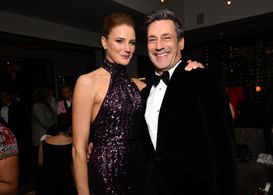 Jon Hamm and Anna Osceola