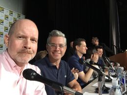 Mike Henry and Rich Appel at the Family Guy panel. Comic-con 2017