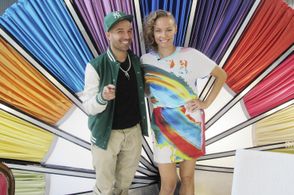 Carina Berg and Sean Banan in Bergs bärbara talkshow (2013)