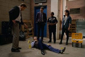 Will Arnett, Ken Jeong, Haneefah Wood, Lilan Bowden, and Philip Smithey in Murderville (2022)
