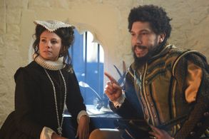 Joel Fry and Michelle Keegan in Drunk History: UK (2015)