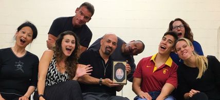 Christopher Loverro with his Warriors For Peace Theater Company