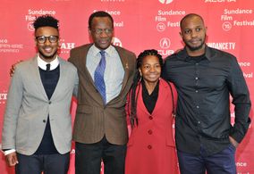 Samba Gadjigo at an event for Sembene! (2015)