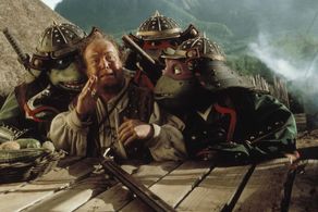 Corey Feldman, John Aylward, Mark Caso, Matt Hill, Tim Kelleher, Jim Raposa, and Brian Tochi in Teenage Mutant Ninja Tur