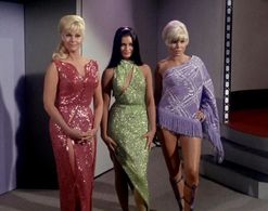 Susan Denberg, Karen Steele, and Maggie Thrett in Star Trek (1966)