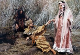 Jirí Bartoska, Libuse Geprtová, and Zora Jandová in Chán Sulejmán a víla Fatmé (1985)