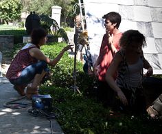 Directing on the set of FLY AWAY