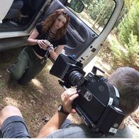 BTS on set of The American Crow