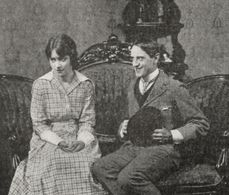 Helen Ferguson and Taylor Holmes in The Small Town Guy (1917)