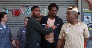 Langston Kerman, Chris Redd, and Jak Knight in Bust Down (2022)