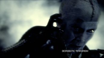 Helen Darras as the Replicant Assassin 