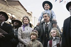 Anna Gunn, Timothy Olyphant, Leticia Lagutenko, Noelle E Parker, and Luke Patrick Dodge
