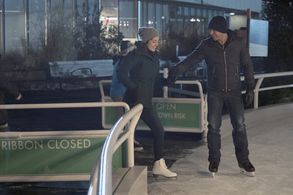 Charlotte Sullivan and Taylor Kinney in Chicago Fire (2012)