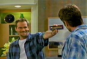 Harry Hamlin and Mark Benninghoffen in Movie Stars (1999)