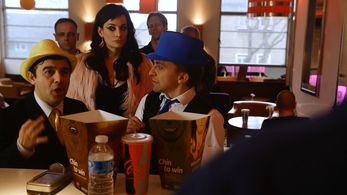 Giuseppe Lentini, Lukas DiSparrow, and Bernadett Grega in Mobsters (2013)