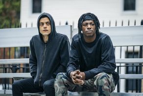 Rami Malek and Joey Bada$$ in Mr. Robot (2015)