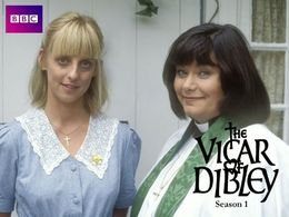 Emma Chambers and Dawn French in The Vicar of Dibley (1994)