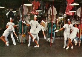 Nell Campbell, Rik Mayall, Jeremy Newson, Wendy Raebeck, Manning Redwood, and Darlene Johnson in Shock Treatment (1981)