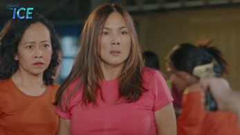 Amy Austria and Antonette Garcia in Hearts on Ice (2023)