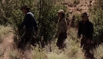 Jack Nicholson, Tom Filer, and Cameron Mitchell in Ride in the Whirlwind (1966)