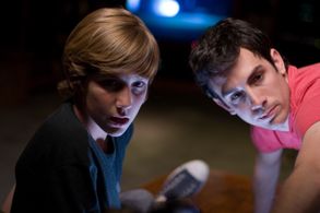 Directing Dalton Leftwich on set 