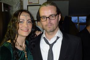 Ingibjorg Reynisdottir with Producer Júlíus Kemp at the THE ICELANDIC FILM AWARD EDDA 2011