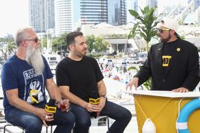 Kevin Smith, Bryan Johnson, and Brian Quinn at an event for IMDb at San Diego Comic-Con: IMDb at San Diego Comic-Con 201