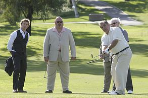 Simon Baker, Jack Betts, Dan Lauria, and Phil Idrissi in The Mentalist (2008)