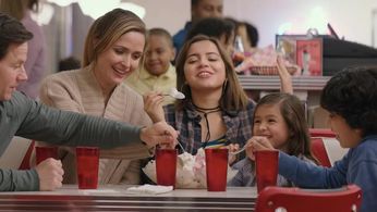 Mark Wahlberg, Rose Byrne, Gustavo Escobar, Isabela Merced, and Julianna Gamiz