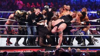 Mark Henry, Glenn Jacobs, Ron Killings, Dustin Rhodes, Paul Wight, Fred Rosser, Mattias Clement, and Heath Miller