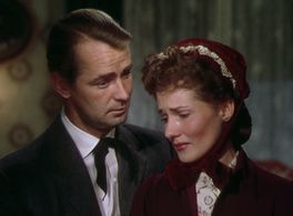 Alan Ladd and Brenda Marshall in Whispering Smith (1948)