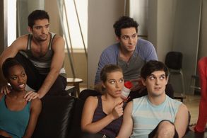 Phillip Spaeth, Savannah Wise, and Jenny Laroche in Smash (2012)