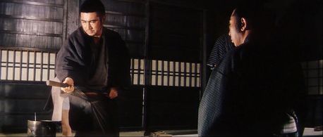 Tomisaburô Wakayama and Shintarô Katsu in Zatoichi and the Chest of Gold (1964)