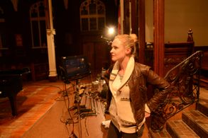 On set of A Sunday Kind of Love