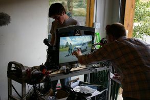 Andy Knapp and Brad Helmink in The Lodge (2008)