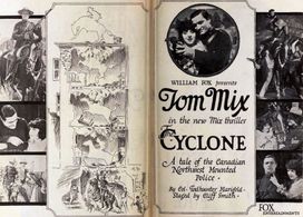 Henry Hebert, Tom Mix, and Colleen Moore in The Cyclone (1920)