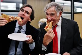 Anthony Aibel and Emmy/Tony-winner Judd Hirsch on the set of 'The Return of Brian Willing'